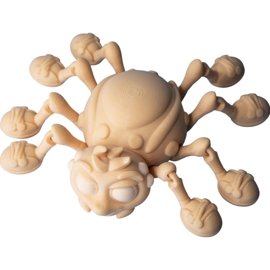 Articulated Cute Spider Figurine – Poseable Print-in-Place Bug Model for DIY Painting & Display – 3D Printed in Canada