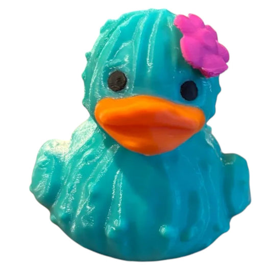 Cactus Duck Figurine – Rubber Duck Alternative, Cute Desk Decor Office Gift, Mini Collectible Succulent Plant Theme Home Decor Canada – 3D Printed in Canada