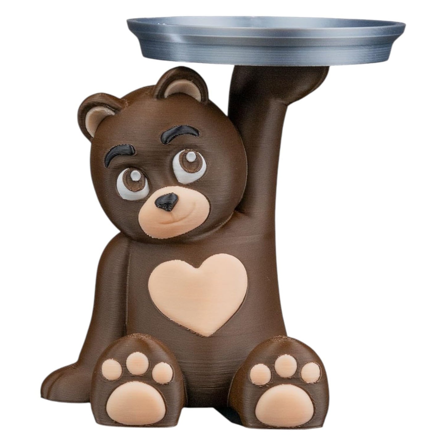 Teddy’s Treats – Cute Bear Candy Dish Holder Tray for Desk – Kitchen or Entryway – Decorative Figurine – 3D Printed in Canada