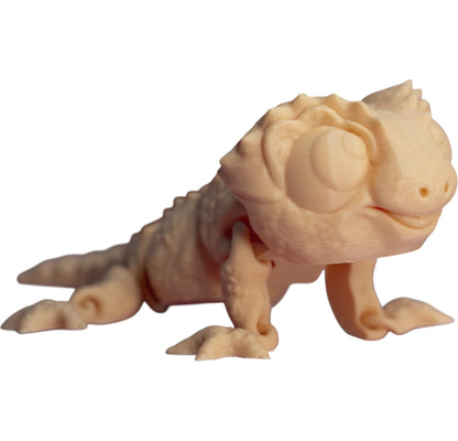 Articulated Baby Gecko Figurine – Paintable Poseable Lizard Sculpture for DIY Crafts & Display – 3D Printed in Canada