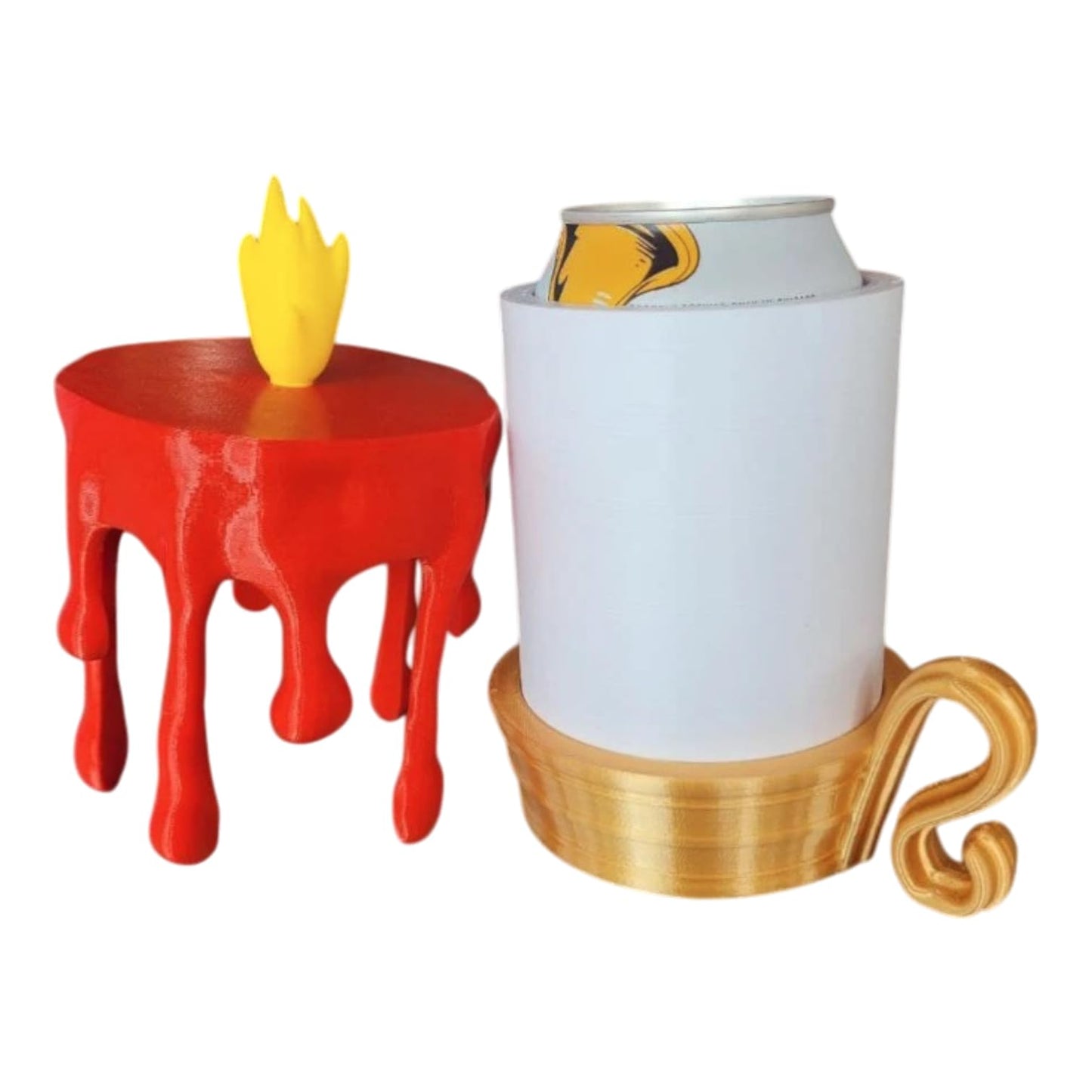 Bloody Candle Can Holder with Secret Compartment – Red Drip Drink Cover & Hidden Stash Container – 3D Printed in Canada