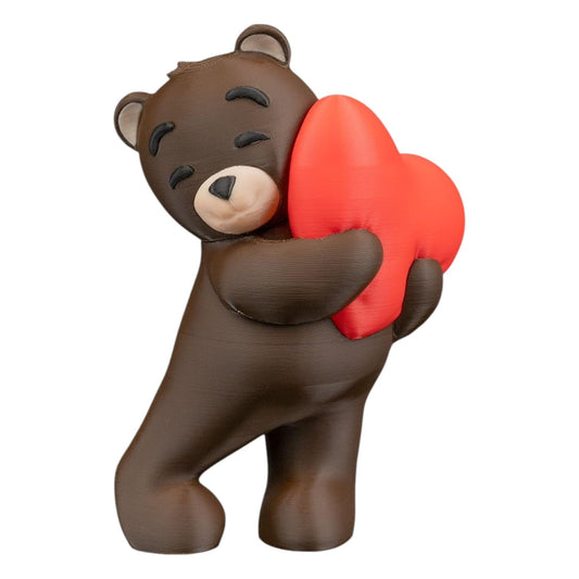 Floral Bear Figurine – Rose-Covered Decorative Gift Bear – Romantic Keepsake – 3D Printed in Canada