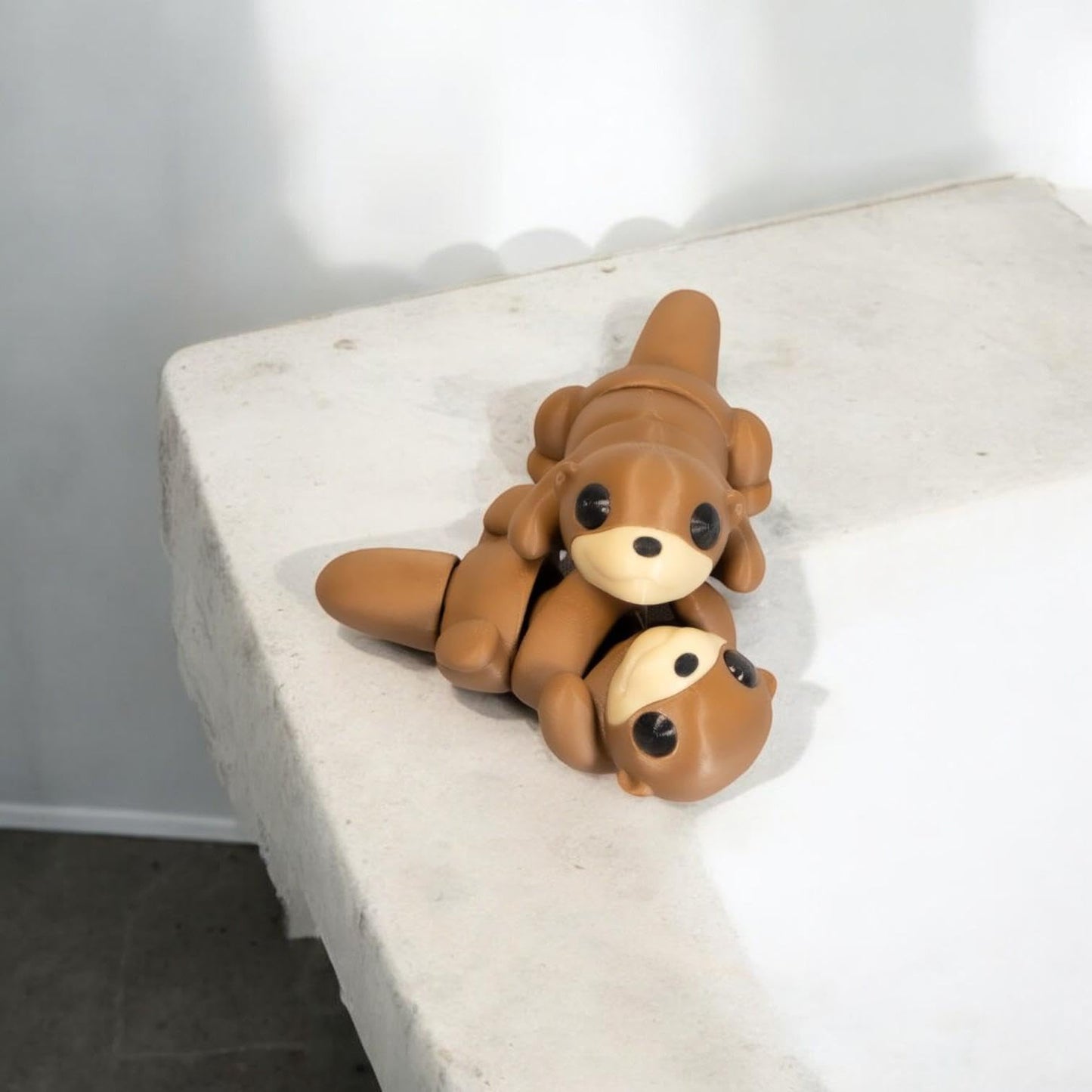 Mini Baby Otter Figurines – Set of 5 Cute Sea Animal Minis with Big Eyes – Kawaii Wigglitz-Inspired Marine Decor & Collectibles – 3D Printed in Canada