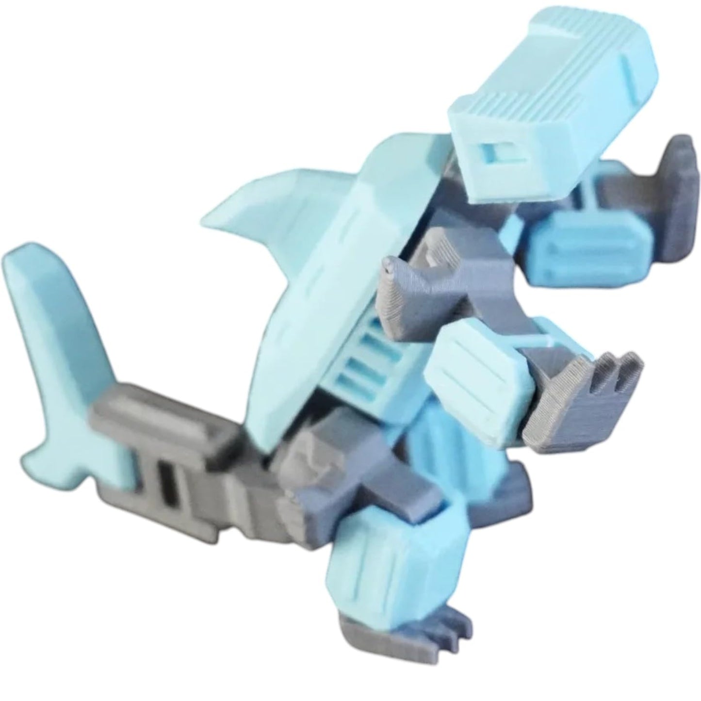 Hammerhead Melee Mecha Model Kit by Kitcrafters – 19 Parts with 16 Moving Joints – Dino-Inspired Combat Bot for Sci-Fi Collectors – 3D Printed in Canada