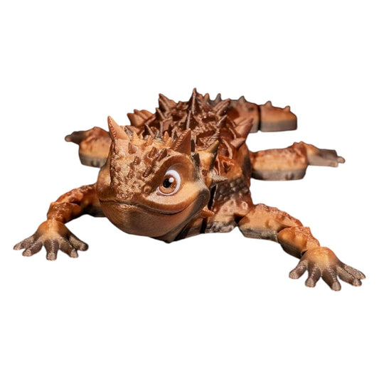 Articulated Thorny Devil Figurine – Desert Reptile Desk Fidget for Teens & Adults – Stress Relief & Collectible Toy – 3D Printed in Canada