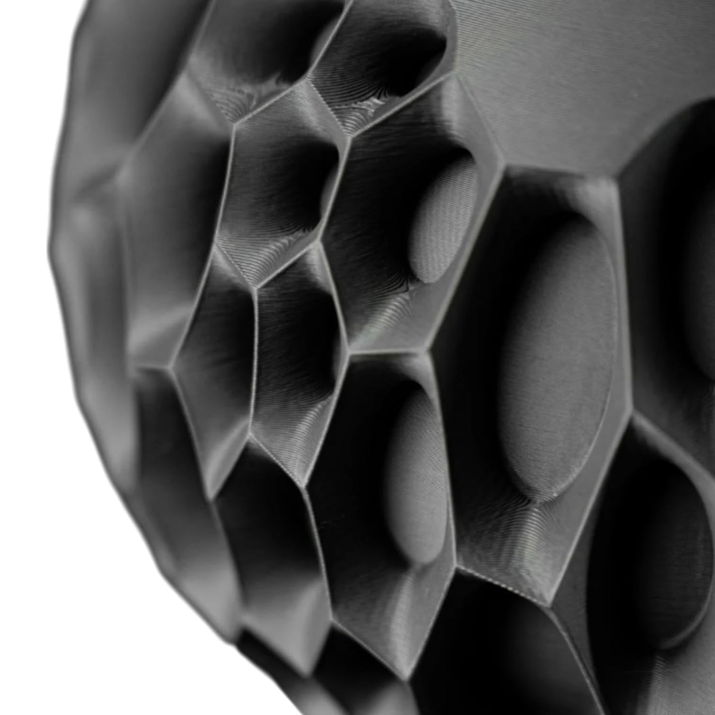 Futuristic Biomorphic Planter Pot – Asymmetric Carved Texture for Indoor Plants & Modern Decor – 3D Printed in Canada