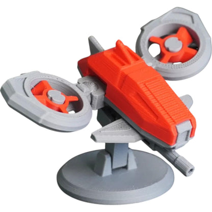 Stinger Drone – 7-Part Sci-Fi Model Kit Licensed by KitCrafter – 3D Printed in Canada