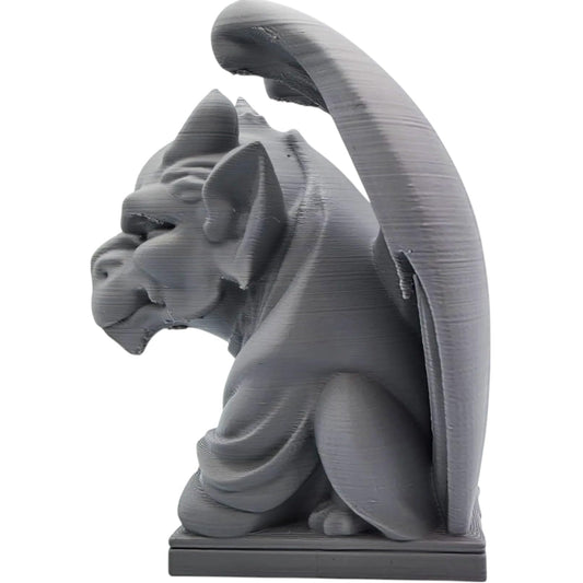 Cloaked Gargoyle Figurine – Gothic Tabletop Statue for Home, Office or Game Decor – Fantasy Dragon Creature for Collectors & RPG Fans – 3D Printed in Canada