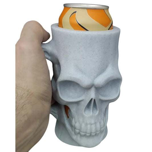 Skull Can Holder for 16oz / 0.5L Cans – Gothic Beer Mug Style – 3D Printed in Canada