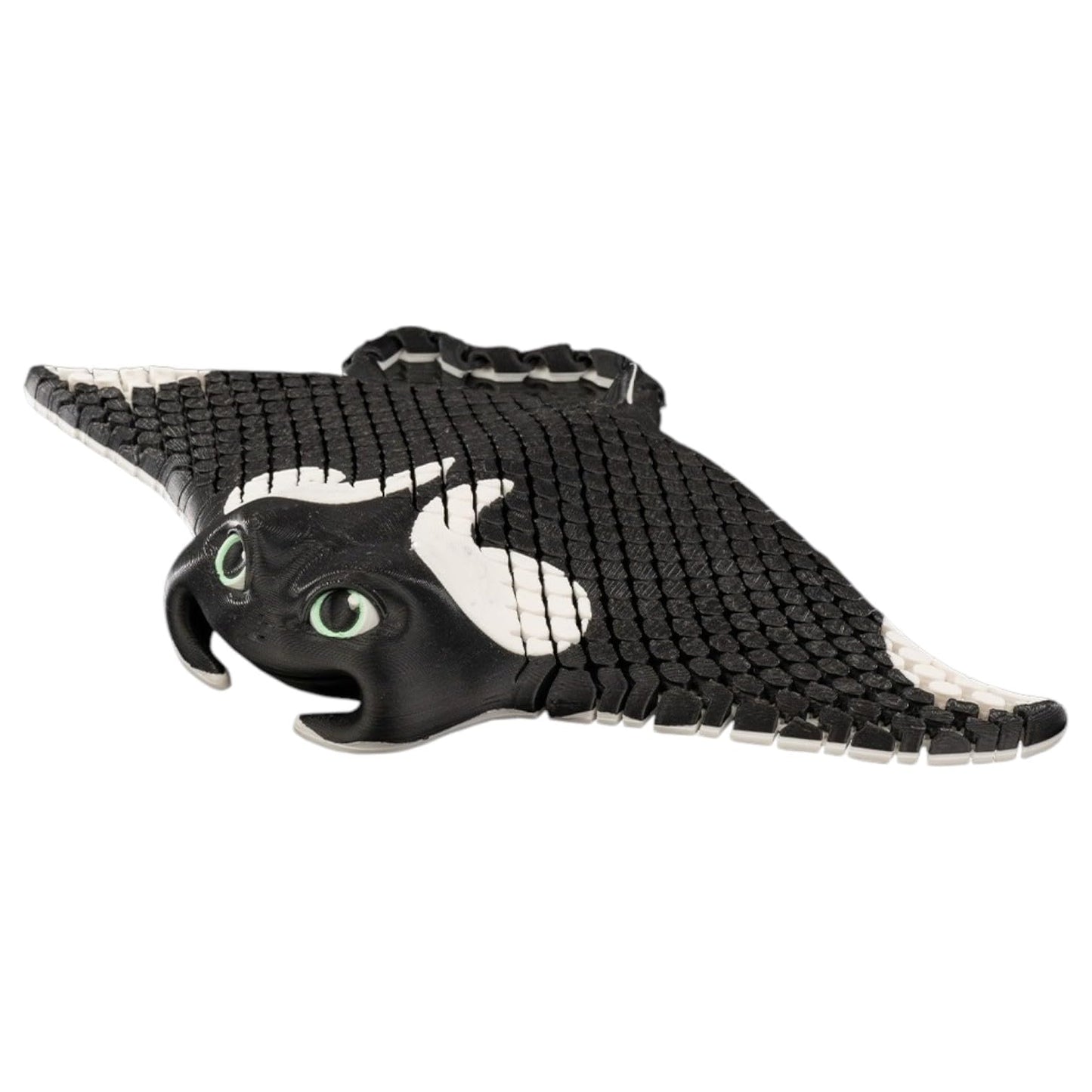 Manny The Manta Ray Figurine – Ocean Desk Display for Teens & Adults – Collectible 3D Printed Marine Sculpture – Made in Canada