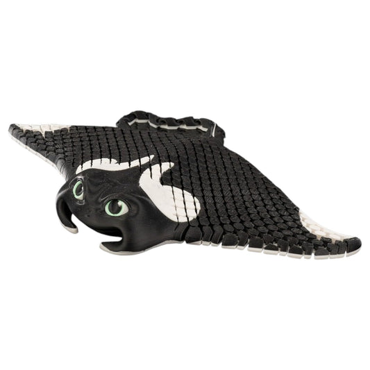 Manny The Manta Ray Figurine – Ocean Desk Display for Teens & Adults – Collectible 3D Printed Marine Sculpture – Made in Canada