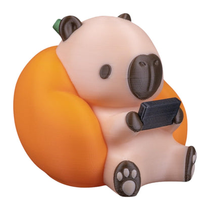 Gamer Capy Figurine – Cozy Desk Decoration – Gaming-Inspired Capybara Collectible – 3D Printed in Canada