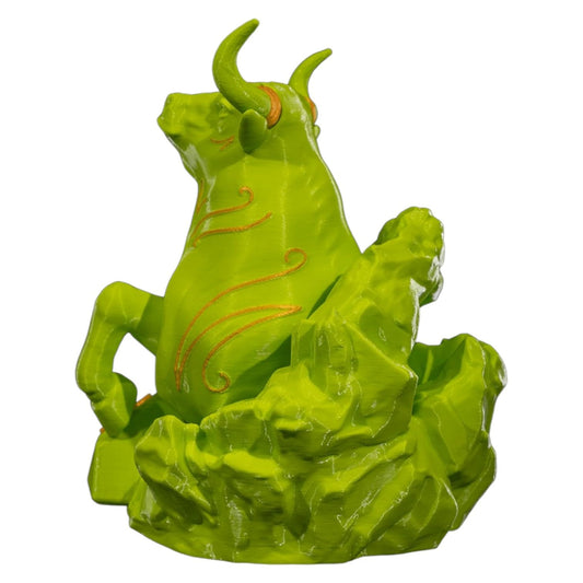 Taurus Zodiac Bull Figurine – Astrology Desk Statue for Earth Sign Decor, Spiritual Gifts & Birthday Collectibles – 3D Printed in Canada