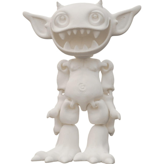 Articulated Goblin Figurine for Painting – DIY Poseable Monster Model Kit for Teens & Adults – Movable Goblin Fidget Display Statue – 3D Printed in Canada