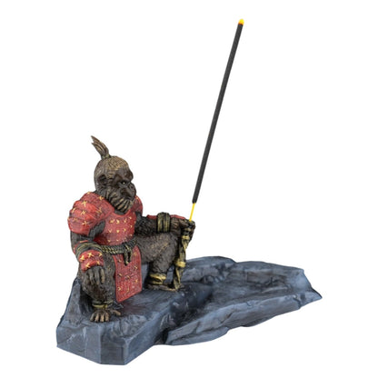 Mythical Monkey King Incense Holder – Legendary Sculpture with Ash Catcher for Stick Incense, Asian Mythology Decor Figurine – 3D Printed in Canada