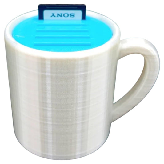 SD Card Holder – Mini Coffee Mug Organizer for Photographers, Videographers & Tech Desks – Fun Desktop Storage Cup – 3D Printed in Canada