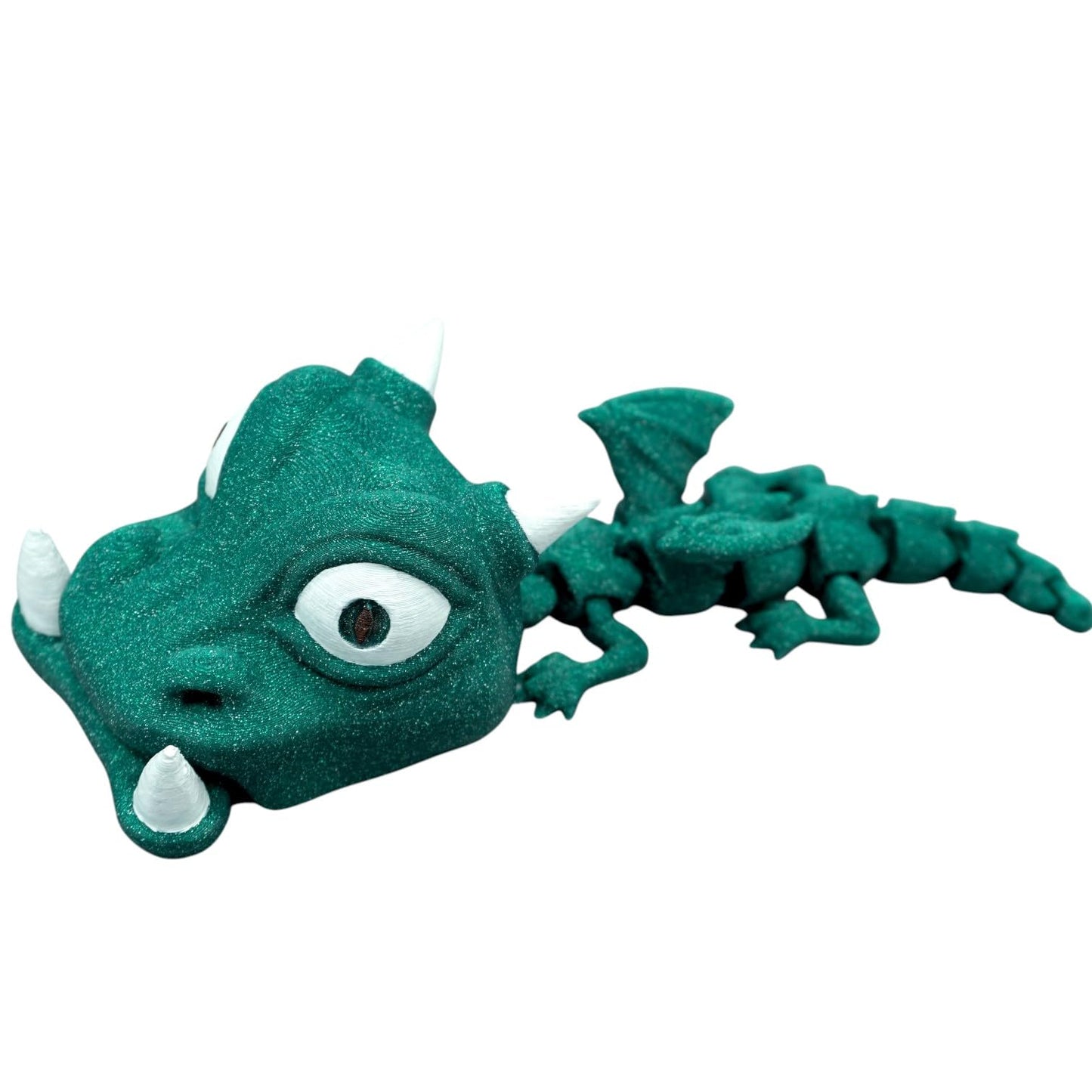 Phone Eater Baby Dragon – Funny Articulated Dragon Phone Stand & Collectible Desk Holder – 3D Printed in Canada