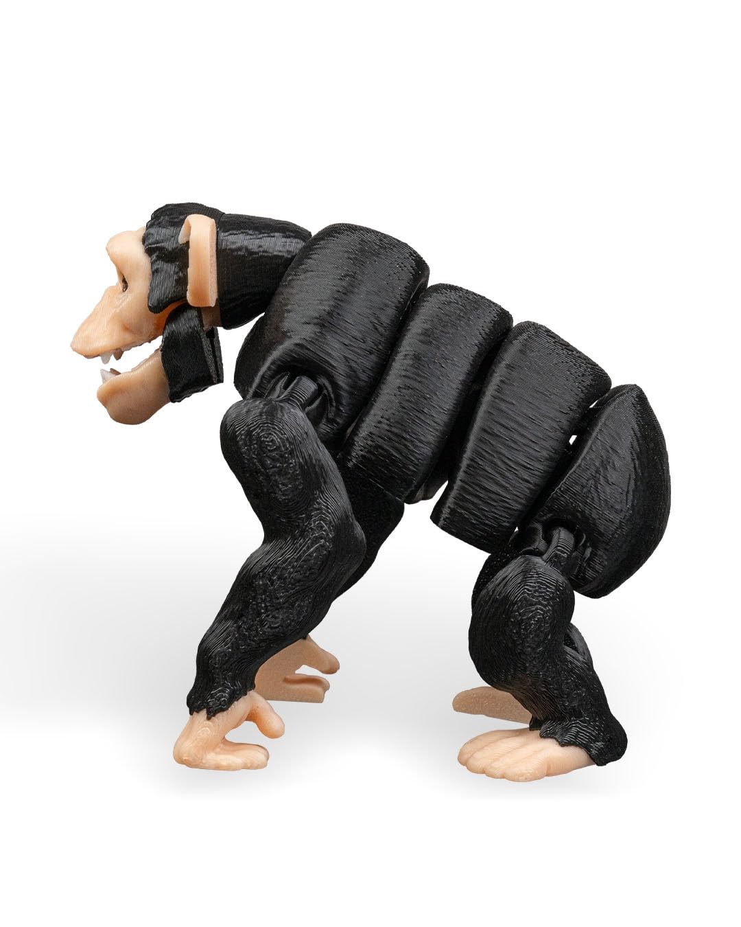 Articulated Chimp Figurine – Jungle Desk Fidget for Teens & Adults – Stress Relief & Collectible – 3D Printed in Canada