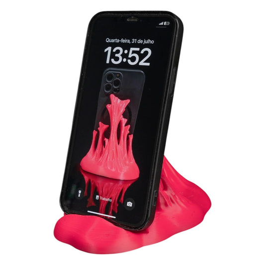 Sticky Situation Phone Stand – Melting Slime-Inspired Desk Holder for Smartphones – 3D Printed in Canada