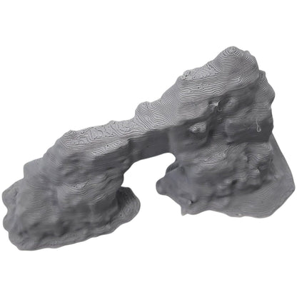 Rugged Stone Arch Terrain for Tabletop Gaming – Fantasy Diorama Rock Archway for RPGs, Wargames & Scenic Displays – 3D Printed in Canada