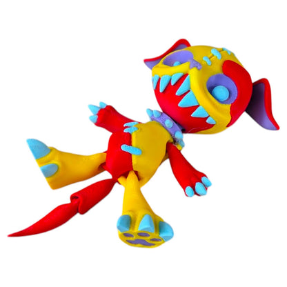 Stuffed Creepy Dog Figurine – Articulated Desk Fidget for Teens & Adults – Stress Relief & Collectible – 3D Printed in Canada