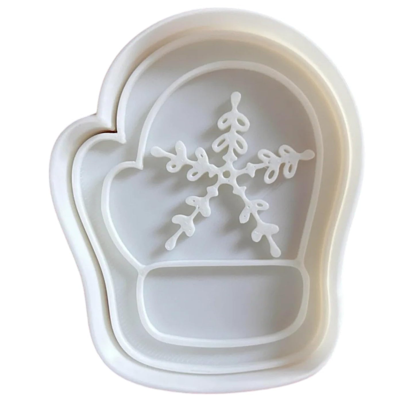 Christmas Mitten Cookie Cutter Set (3" 4" 5") – Cozy Winter Cookie & Fondant Mold – 3D Printed in Canada