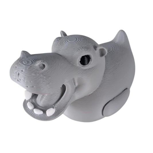 Hippo Duck Figurine - Duck Car Dashboard Decoration - Funny Animal Hybrid Collectible for Duck Duck Jeep Trend - Unique Rubber Duck Alternative - Cruise Duck for Hiding – 3D Printed in Canada