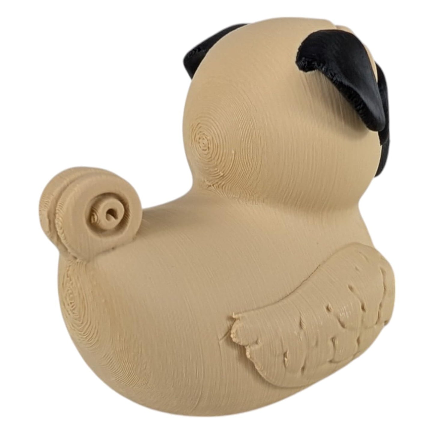 Pug Duck Figurine for Car Dashboard - Collectible Ducking Gift for Jeep & Vehicle Owners - Hide & Seek Cruise Duck - Unique Rubber Duck Alternative - Funny Dog Duck Décor - 3D Printed in Canada