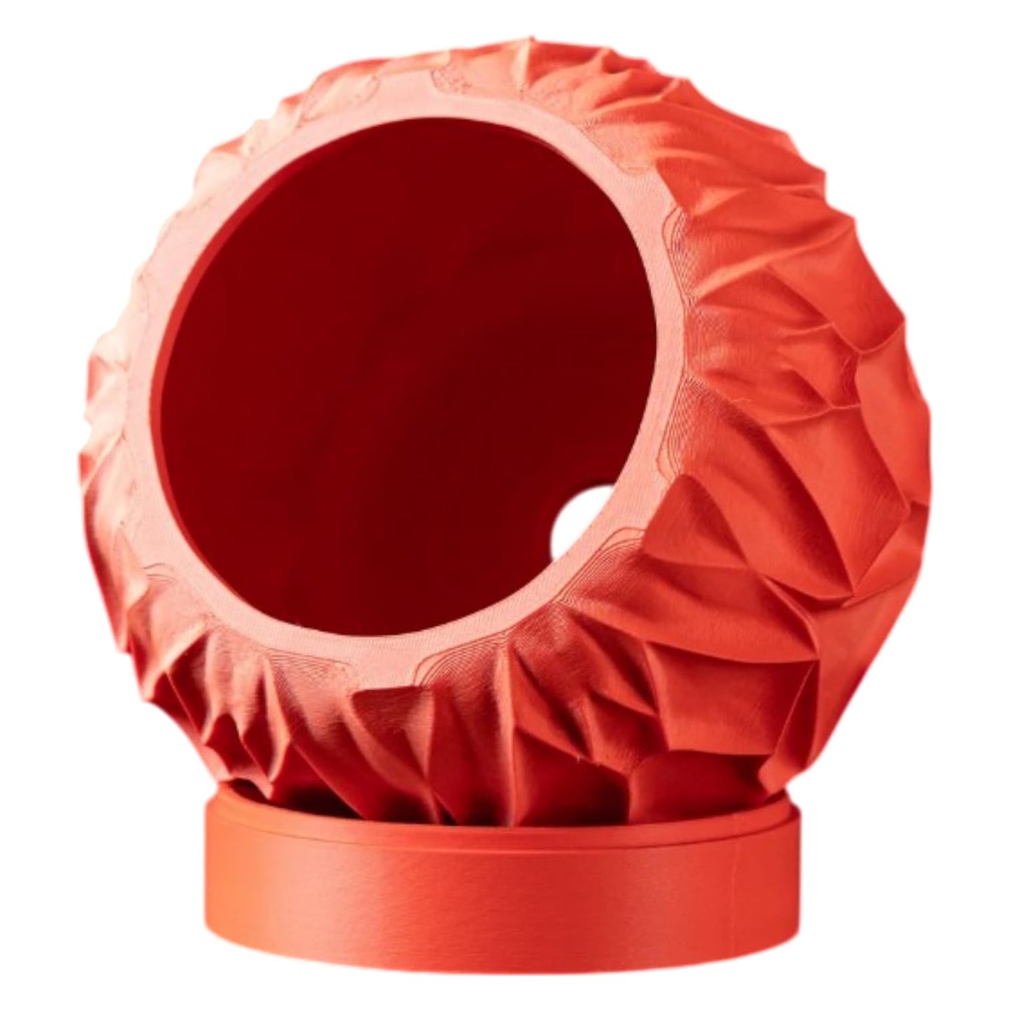 Modern Geometric Vessel Planter Pot – Bold Faceted Design for Indoor Plants, Succulents, and Home Decor – 3D Printed in Canada