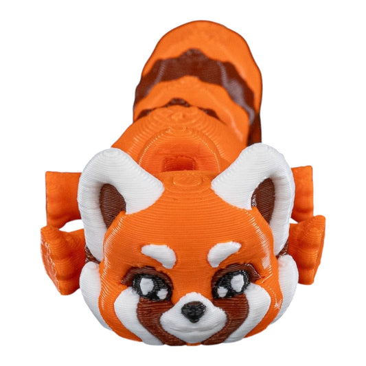 Articulated Red Panda Figurine – Cute Fidget Animal Desk Toy for Teens & Adults – Collectible Posable Red Panda Gift – 3D Printed in Canada