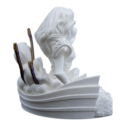 Virgo Zodiac Goddess Figurine with Heart Motif – Astrology Collectible Decor for Teens & Adults – 3D Printed in Canada