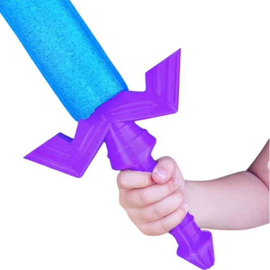 Knight Stalker Pool Noodle Sword Handle – Bold Fantasy Foam Blade Hilt with Arrowhead Crossguard for Cosplay & LARP – 3D Printed in Canada