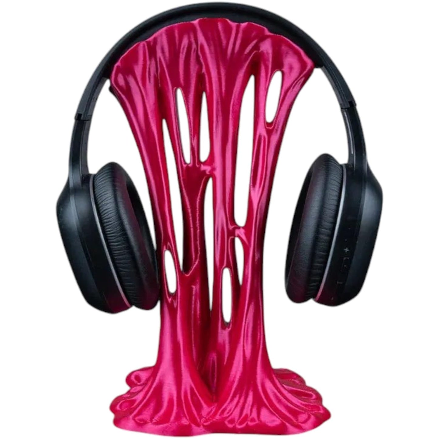Stick to The Beat Headphone Stand – Dripping Slime-Inspired 3D Printed Holder for Over-Ear Headphones – Vibrant Desk Accessory for Teens and Adults – 3D Printed in Canada