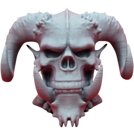 Demon Ogre Skull – Spiked Fantasy Monster Cranium Display for Tabletop, Horror Dioramas & Dungeon Decor – 3D Printed in Canada