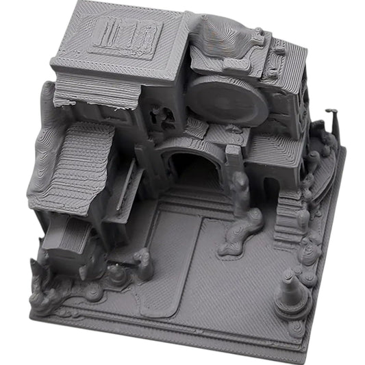 Marketplace Miniature – Fantasy Market Building Terrain with Stalls & Archway for Tabletop RPGs, Dioramas & Scenery Displays – 3D Printed in Canada
