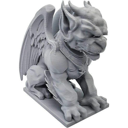 Sentinel Gargoyle Statue – Fierce Winged Guardian Figurine for Desk, Shelf or Altar Display – Gothic Mythical Creature for Fantasy Decor, Gaming & Collectibles – 3D Printed in Canada