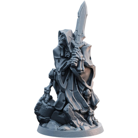 Undead Reaver Skeleton Warrior Miniature for Tabletop RPGs, Painting & Wargaming – Highly Detailed Resin Fantasy Figure – 3D Printed in Canada
