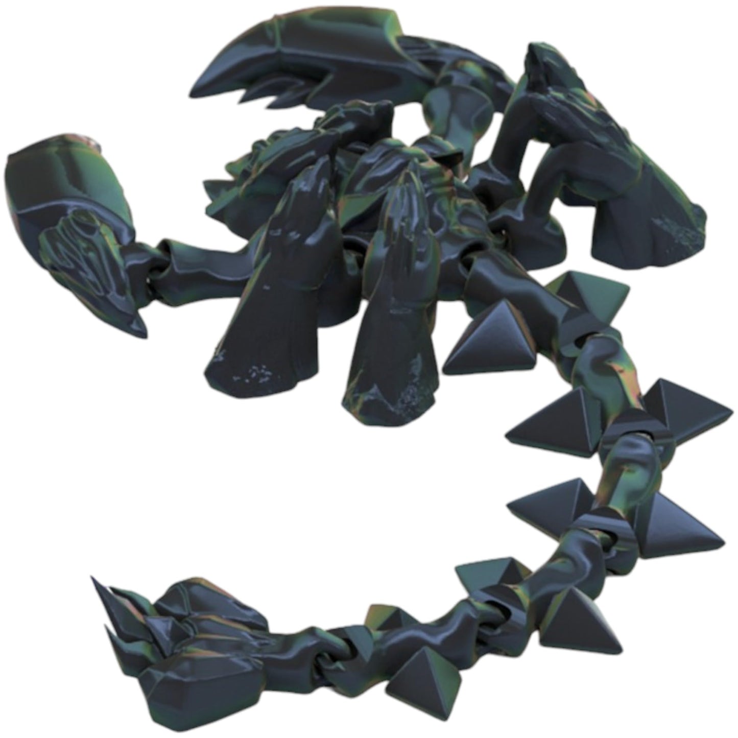 Articulated Scorpion Figurine – Posable Print-in-Place Creature for Desk Display, Stress Relief & DIY Painting – 3D Printed in Canada