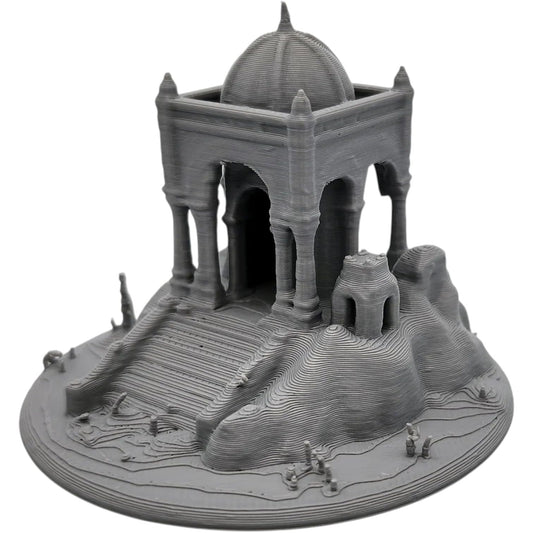 Desert Temple Miniature – Ancient Fantasy Ruins Terrain for Tabletop RPGs, Dioramas & Adventure Displays – 3D Printed in Canada