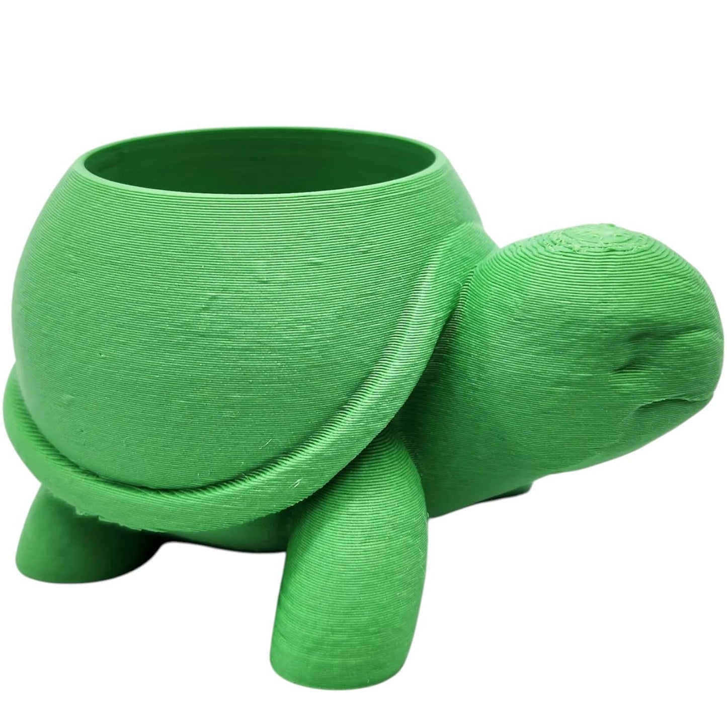Rounded Turtle Succulent Planter – 3D Printed Minimalist Tortoise Pot for Small Plants, Herbs, or Desk Décor – 3D Printed in Canada