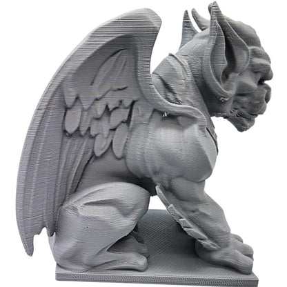 Sentinel Gargoyle Statue – Fierce Winged Guardian Figurine for Desk, Shelf or Altar Display – Gothic Mythical Creature for Fantasy Decor, Gaming & Collectibles – 3D Printed in Canada