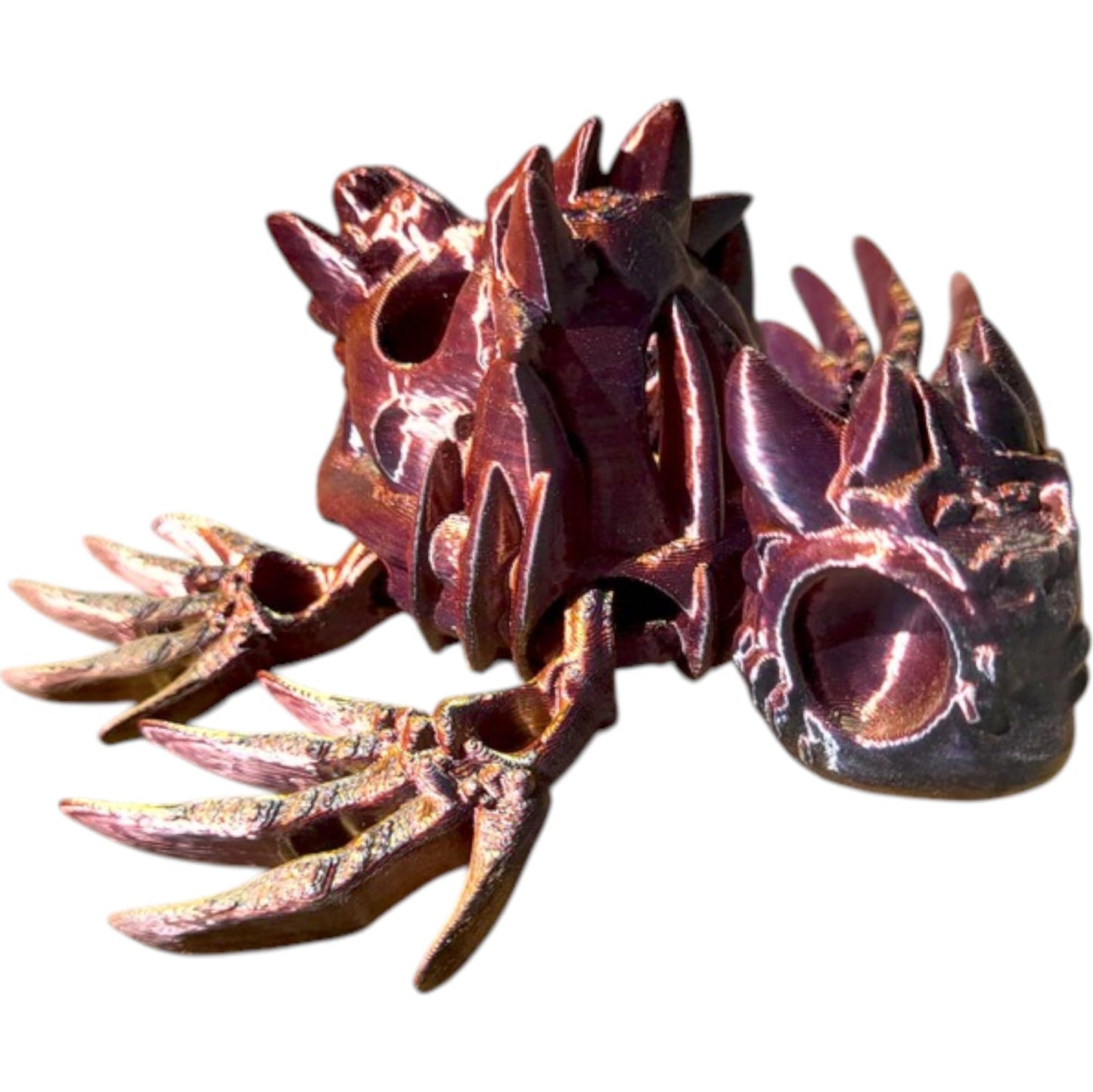 Hollow Turtle Figurine – Skeletal Fantasy Turtle Collectible – Unique Desk Buddy & Gothic Décor – for Teens & Adults – 3D Printed in Canada