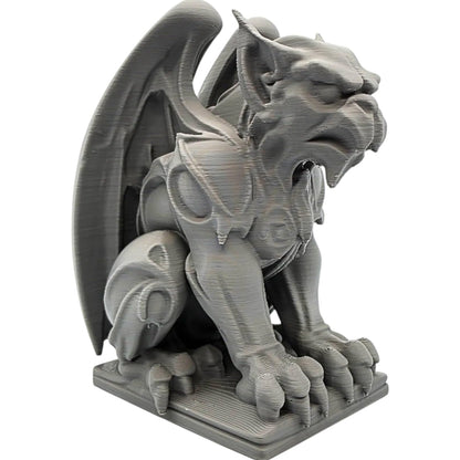 Perchwarden Gargoyle Statue – Gothic Fantasy Decor for Desk, Shelf or RPG Tabletop – Striking Guardian Figurine for Home or Office Display – 3D Printed in Canada