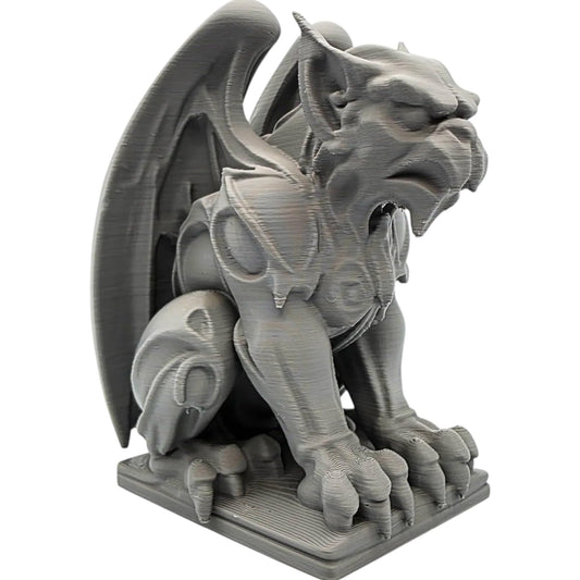 Perchwarden Gargoyle Statue – Gothic Fantasy Decor for Desk, Shelf or RPG Tabletop – Striking Guardian Figurine for Home or Office Display – 3D Printed in Canada