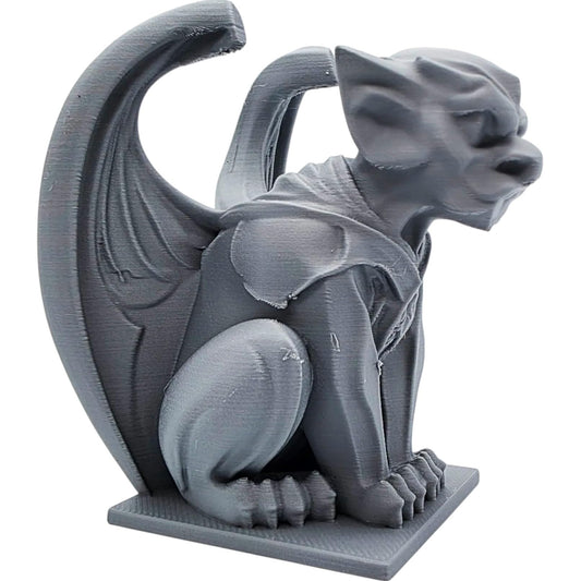 Chapelstone Gargoyle Statue – Tabletop Gothic Decor for Desk, Bookshelf, or Display Shelf – Fantasy Creature Ornament for Home or Office – 3D Printed in Canada