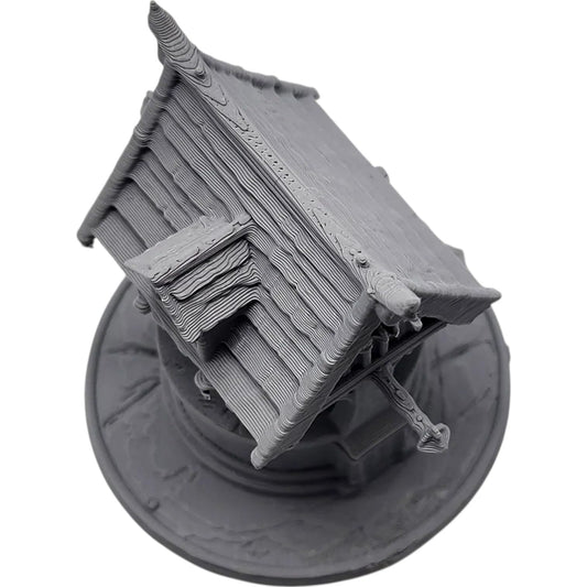 Haunted Well Miniature – Cursed Wishing Well Terrain with Gothic Roof for Tabletop RPG, Dioramas & Halloween Displays – 3D Printed in Canada