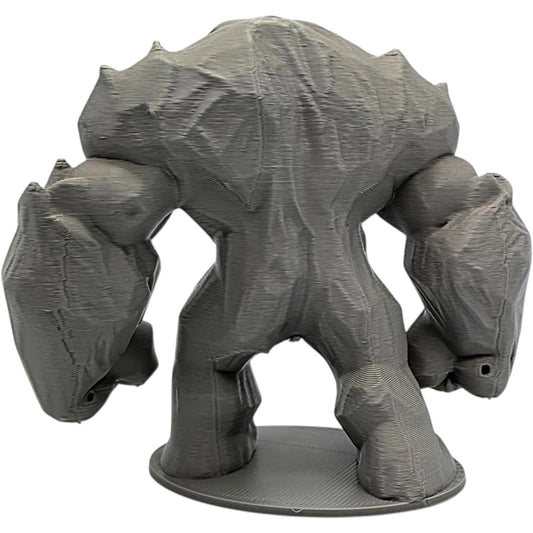 Clay Golem Miniature – Dungeon Boss or Temple Guardian for TTRPGs – Paintable Stone Construct Monster – 3D Printed in Canada