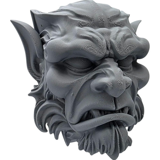 Scowling Gargoyle Wall Art – Gothic Demon Mask for Haunted Decor, Dungeon Ambience & Fantasy Lovers – 3D Printed in Canada