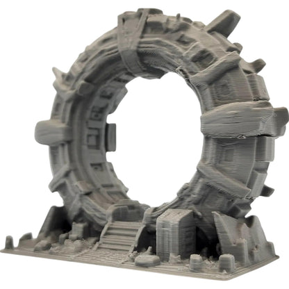 Sci-Fi Dimensional Gateway – Futuristic Arch Terrain for TTRPG, Wargames, or Dioramas – Alien Tech Structure – 3D Printed in Canada