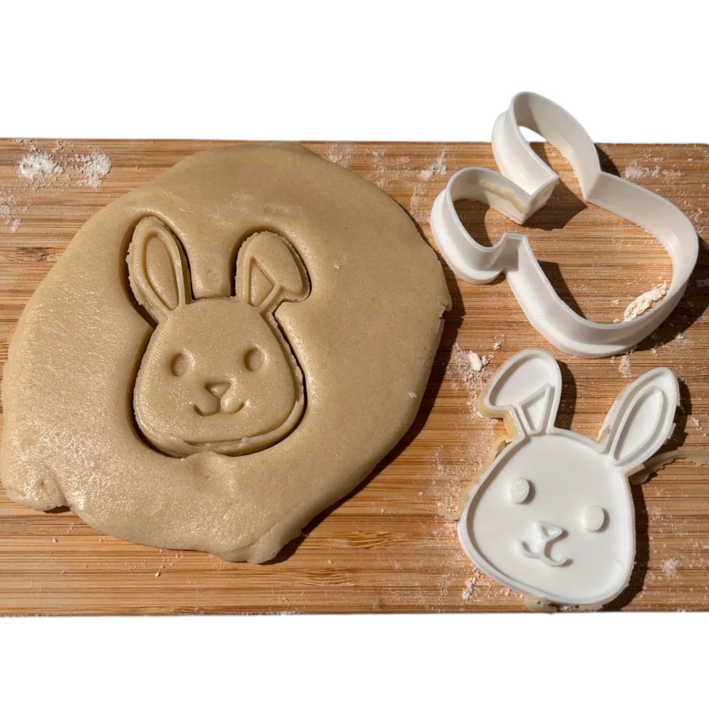 Bunny Cookie Cutter Set of 3 Sizes (3" 4" 5") – Easter Baking & Fondant Mold – 3D Printed in Canada
